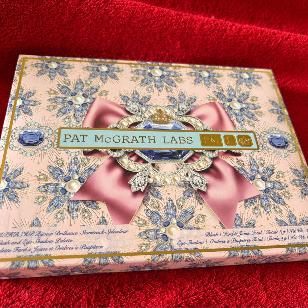 Pat McGrath Pink Eyeshadow Palette with Blue & Gold Accents